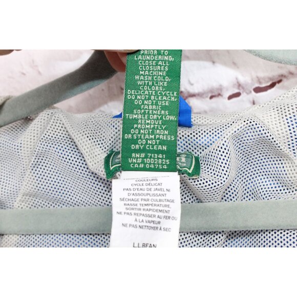 LL Bean Discovery Rain Jacket Full Zip Hooded Nylon Blue Size 4T - Picture 5 of 11